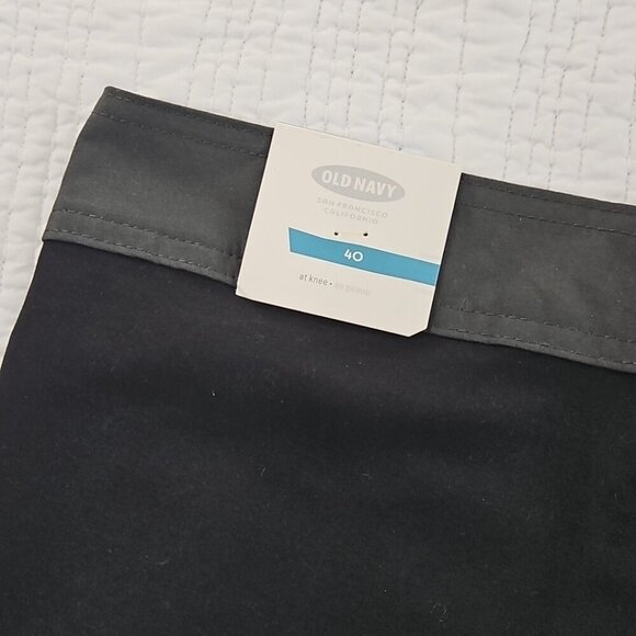 Old Navy California Board Shorts Men's 40 Ink Black Drawstring 10" Inseam NWT - Picture 11 of 15